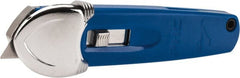 PHC - Springback Safety Cutter - 1-11/16" Steel Blade, Blue ABS Handle, 1 Blade Included - Exact Tooling