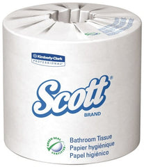 Scott - 2 Ply, 4 Inch Long x 4.1 Inch Wide, Standard Toilet Tissue Roll - 605 Sheets per Roll, 80 Rolls per Case, Recycled Fiber - Exact Tooling