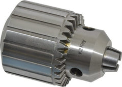 Accupro - 3/8-24, 3/64 to 1/2" Capacity, Threaded Mount Drill Chuck - Keyed, 46mm Sleeve Diam, 62mm Open Length - Exact Tooling