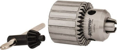 Accupro - 5/8-16, 13/64 to 3/4" Capacity, Threaded Mount Drill Chuck - Keyed, 65mm Sleeve Diam, 85mm Open Length - Exact Tooling