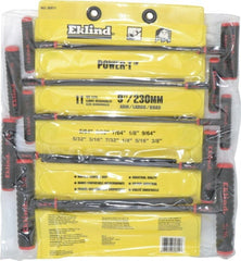 Eklind - 11 Piece T-Handle Ball End Hex Key Set - Exact Tooling