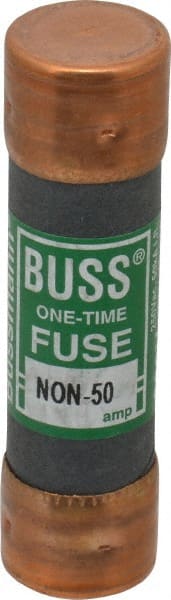 Cooper Bussmann - 125 VDC, 250 VAC, 50 Amp, Fast-Acting General Purpose Fuse - Fuse Holder Mount, 76.2mm OAL, 50 at AC/DC kA Rating, 13/16" Diam - Exact Tooling