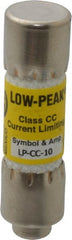 Cooper Bussmann - 150 VDC, 600 VAC, 10 Amp, Time Delay General Purpose Fuse - Fuse Holder Mount, 1-1/2" OAL, 20 at DC, 200 at AC (RMS) kA Rating, 13/32" Diam - Exact Tooling