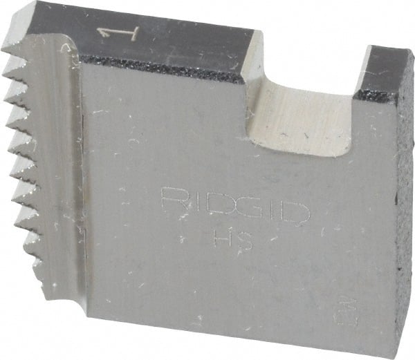 Ridgid - 1 - 11-1/2 NPT, Right Hand, High Speed Steel, Pipe Threader Die - Ridgid OO-R, 11-R, 12-R, O-R, 11-R Ratchet Threaders or 30A, 31A 3-Way Pipe Threaders Compatibility - Exact Tooling