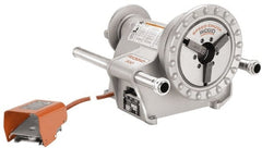 Ridgid - 1/8 to 2 Inch Pipe, 38 RPM Spindle Speed, 0.50 hp, Pipe Threading Machine - Heavy Duty Forward, Off, Reverse with Integral Foot Switch Motor Control, Model 341 Reamer, 115 Volts - Exact Tooling