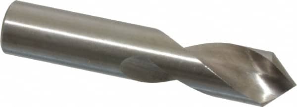 Interstate - 3/8" Body Diam, 90°, 2" OAL, High Speed Steel Spotting Drill - Exact Tooling