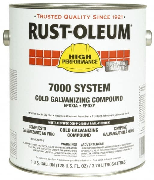 Rust-Oleum - 1 Gal Zinc Cold Galvanizing Compound - Comes in Pail - Exact Tooling
