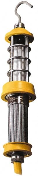 Woodhead Electrical - 120 VAC, 26 Watt, Electric, Fluorescent Portable Handheld Work Light - 25' Cord, 1 Head, 1,800 Lumens, Aluminum, 19" Long x 100.08mm Wide x 482.6mm High - Exact Tooling