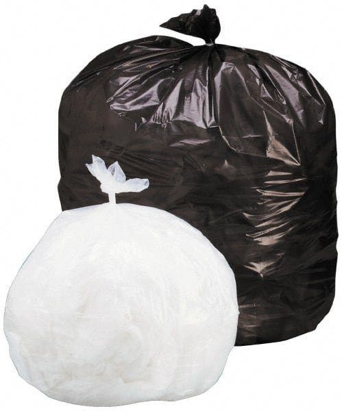 Ability One - 1 mil Thick, Heavy-Duty Trash Bags - Low-Density Polyethylene (LDPE), 36" Wide x 58" High, Orange - Exact Tooling