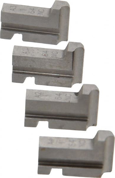 GTD - #1-64 UNC Thread, 15° Hook Angle, Projection, Right Hand High Speed Steel Chaser - Geometric 5/16 DS Compatibility, 45° Chamfer Angle - Exact Tooling