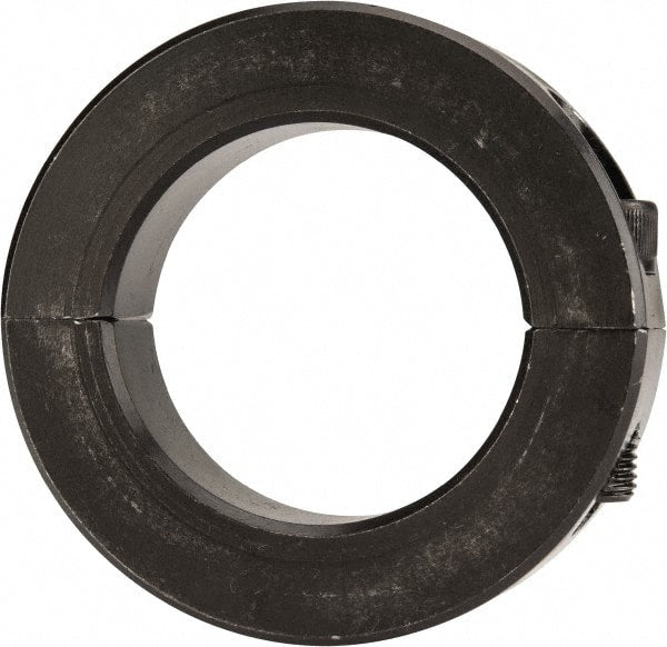Climax Metal Products - 1-13/16" Bore, Steel, Two Piece Two Piece Split Shaft Collar - 2-7/8" Outside Diam, 11/16" Wide - Exact Tooling