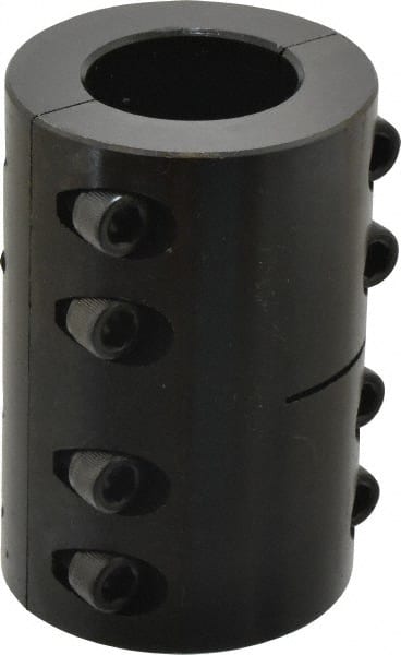 Climax Metal Products - 1-1/2" Inside x 2-5/8" Outside Diam, Two Piece Rigid Coupling without Keyway - 3-7/8" Long - Exact Tooling