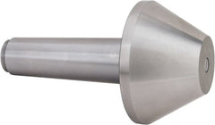 Riten - MT6 Taper Shank, 6-1/2" Head Diam Live Center - 4-5/16" Head Length, 3" Point Diam, 4-15/16" Point Len, 4,800 Lb Max Workpc, Bull Nose Point - Exact Tooling