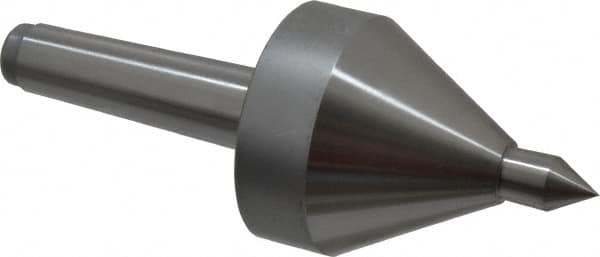 Riten - MT3 Taper Shank, 2-5/8" Head Diam 685 Lb Capacity Live Center - 4,000 Max RPM, 3-3/16" Head Length, 5/8" Point Diam, 15/16" Point Len, 685 Lb Max Workpc, 3-3/16" OAL, Pipe Nose Point - Exact Tooling