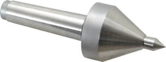 Riten - MT4 Taper Shank, 2-5/8" Head Diam 685 Lb Capacity Live Center - 4,000 Max RPM, 3-7/8" Head Length, 5/8" Point Diam, 15/16" Point Len, 685 Lb Max Workpc, 3-7/8" OAL, Pipe Nose Point - Exact Tooling