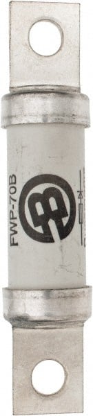 Cooper Bussmann - 700 VAC/VDC, 70 Amp, Fast-Acting Semiconductor/High Speed Fuse - Stud Mount Mount, 4-3/8" OAL, 200 (RMS), 50 at DC kA Rating, 0.947" Diam - Exact Tooling