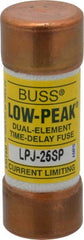 Cooper Bussmann - 300 VDC, 600 VAC, 25 Amp, Time Delay General Purpose Fuse - Fuse Holder Mount, 2-1/4" OAL, 100 at DC, 300 at AC (RMS) kA Rating, 13/16" Diam - Exact Tooling
