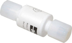 Parker - 3/8" PTFE Check Valve - Inline, PARGRIP x PARGRIP, 120 WOG - Exact Tooling