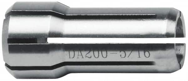 Accupro - 17 Piece, 1/8" to 3/8" Capacity, Double Angle Collet Set - 0.02mm TIR, Series DA200 - Exact Tooling
