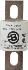 Cooper Bussmann - 250 VAC/VDC, 250 Amp, Fast-Acting Semiconductor/High Speed Fuse - Stud Mount Mount, 3-27/32" OAL, 200 (RMS), 50 at DC kA Rating, 1-1/2" Diam - Exact Tooling
