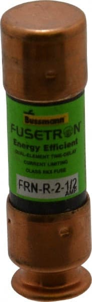 Cooper Bussmann - 125 VDC, 250 VAC, 2.5 Amp, Time Delay General Purpose Fuse - Fuse Holder Mount, 50.8mm OAL, 20 at DC, 200 (RMS) kA Rating, 9/16" Diam - Exact Tooling