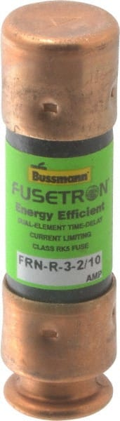 Cooper Bussmann - 125 VDC, 250 VAC, 3.2 Amp, Time Delay General Purpose Fuse - Fuse Holder Mount, 50.8mm OAL, 20 at DC, 200 (RMS) kA Rating, 9/16" Diam - Exact Tooling