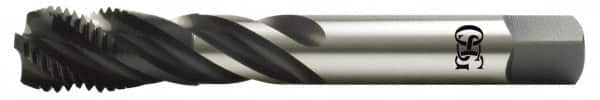 OSG - 9/16-18 UNF, 4 Flute, Oxide Finish High Speed Steel Fast Spiral Flute Tap - Exact Tooling
