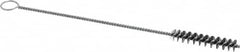 Weiler - 2" Long x 3/8" Diam Steel Hand Tube Brush - Single Spiral, 8" OAL, 0.006" Wire Diam, 1/8" Shank Diam - Exact Tooling