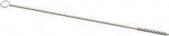 Weiler - 1" Long x 1/8" Diam Steel Hand Tube Brush - Single Spiral, 6" OAL, 0.003" Wire Diam, 3/32" Shank Diam - Exact Tooling