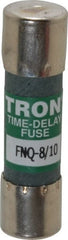 Cooper Bussmann - 500 VAC, 0.8 Amp, Time Delay General Purpose Fuse - Fuse Holder Mount, 1-1/2" OAL, 10 at AC kA Rating, 13/32" Diam - Exact Tooling