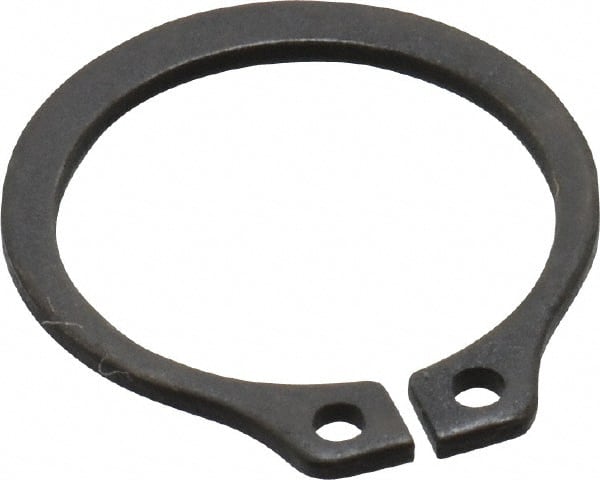 Value Collection - 0.53" Groove Diam, 9/16" Shaft Diam, Phosphate Spring Steel, Snap External Retaining Rings - 0.039" Groove Width, 0.035" Ring Thickness - Exact Tooling