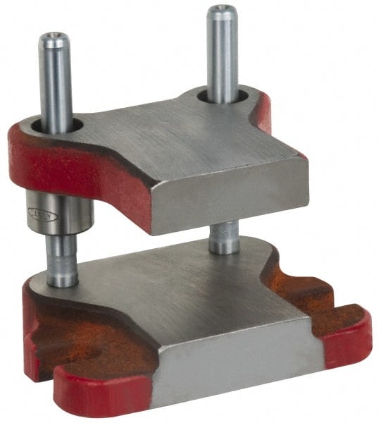 Anchor Danly - 5" Guide Post Length, 15/16" Die Holder Thickness, 6-3/4" Radius, Kick Press Semi Steel Die Set - 7-3/4" Overall Width x 5-5/16" Overall Depth - Exact Tooling