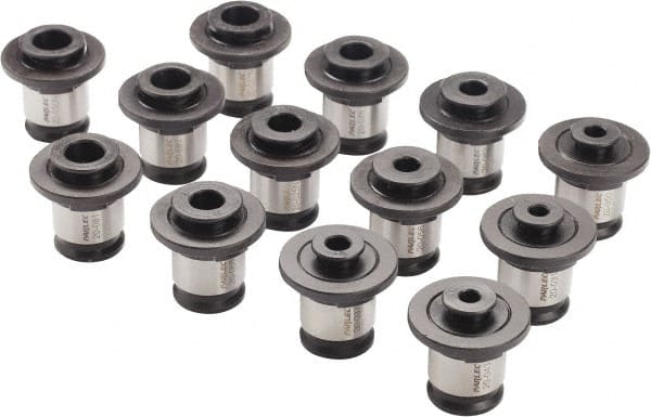 Parlec - 5/16 to 7/8 Inch Tap, Tapping Adapter Set - 1.22 Inch Ouside Shank Diameter, 5/16, 3/8, 7/16, 1/2, 9/16, 5/8, 11/16, 3/4, 13/16, 7/8 Inch Tap, 2 Adapter, Quick Change - Exact Tooling