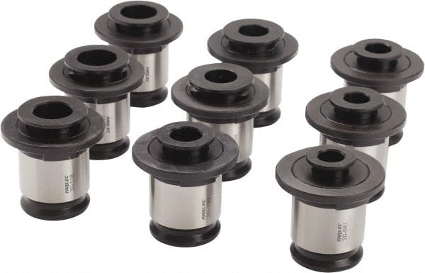 Parlec - 13/16 to 1-3/8 Inch Tap, Tapping Adapter Set - 1.89 Inch Ouside Shank Diameter, 13/16, 7/8, 15/16, 1, 1-1/8, 1-1/4, 1-3/8 Inch Tap, 3 Adapter, Quick Change - Exact Tooling