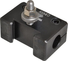 Aloris - Series AXA, #4D Boring Bar Tool Post Holder - 12" & Under Lathe Swing, 1-1/2" OAH, 3/4" Centerline Height - Exact Tooling