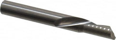 Onsrud - 3/8" Cutting Diam x 3/4" Length of Cut, 1 Flute, Downcut Spiral Router Bit - Uncoated, Right Hand Cut, Solid Carbide, 3" OAL x 3/8" Shank Diam, Single Edge, 22° Helix Angle - Exact Tooling