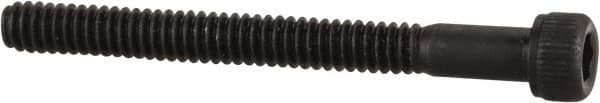 Value Collection - #3-48 UNC Hex Socket Drive, Socket Cap Screw - Alloy Steel, Black Oxide Finish, Partially Threaded, 1" Length Under Head - Exact Tooling