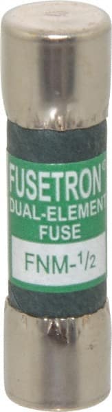 Cooper Bussmann - 250 VAC, 0.5 Amp, Time Delay Supplemental Fuse - Fuse Holder Mount, 1-1/2" OAL, 10 at 125 V kA Rating, 13/32" Diam - Exact Tooling