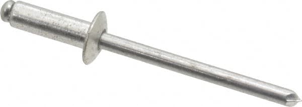 RivetKing - Size 66 Dome Head Aluminum Open End Blind Rivet - Aluminum Mandrel, 0.251" to 3/8" Grip, 3/8" Head Diam, 0.192" to 0.198" Hole Diam, 0.575" Length Under Head, 3/16" Body Diam - Exact Tooling