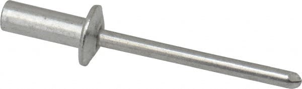 RivetKing - Size 53 Dome Head Aluminum Closed End Sealing Blind Rivet - Aluminum Mandrel, 0.188" to 1/4" Grip, 3/8" Head Diam, 0.192" to 0.196" Hole Diam, 0.531" Length Under Head, 3/16" Body Diam - Exact Tooling