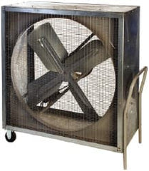 Airmaster - 30" Blade, Belt Drive, 1/2 hp, 7,360 CFM, Cabinet Fan Blower Fan - 115 Volts, 1 Speed, Single Phase - Exact Tooling