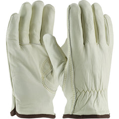 77-265/XL Insulated Drivers Gloves - Top Grain Cowhide Drivers - Regular - White Thermal Liner - Keystone Thumb - Exact Tooling
