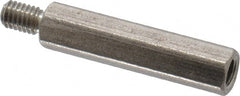 Electro Hardware - M3x0.50, 24.76mm OAL, 4.5mm Across Flats, Stainless Steel Hex Male/Female Circuit Board Standoffs - 6.4mm Thread Depth, 20mm Body Length, Uncoated - Exact Tooling
