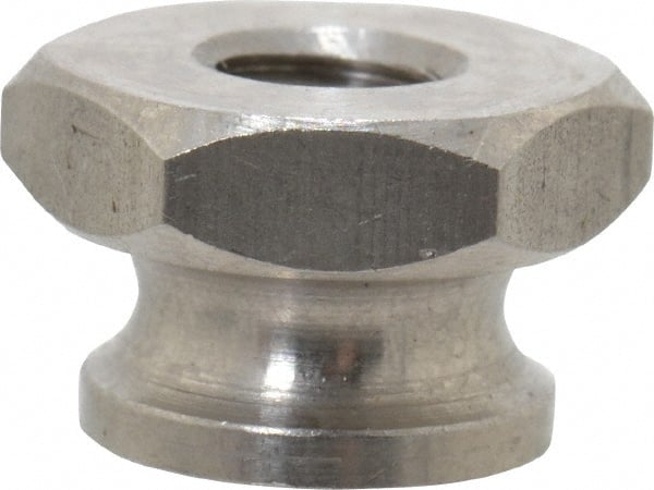 Electro Hardware - 1/4-20" UNC Thread, Uncoated, Grade 303 Stainless Steel Hex Thumb Nut - Exact Tooling