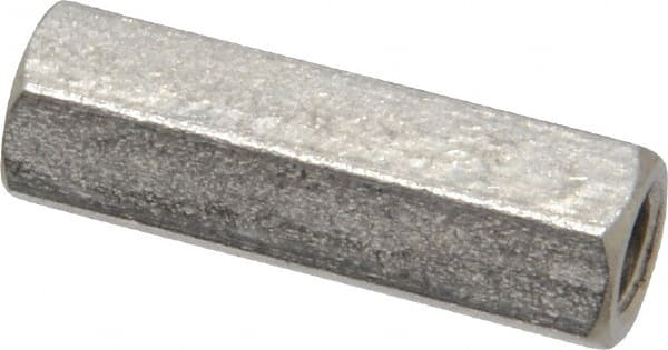 Electro Hardware - M4x0.70, 19mm OAL, 6mm Across Flats, Stainless Steel Hex Fully Threaded Female Circuit Board Standoffs - 19mm Thread Depth, 19mm Body Length, Uncoated - Exact Tooling