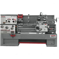Jet - 14" Swing, 40" Between Centers, 230 Volt, Triple Phase Engine Lathe - 7MT Taper, 7-1/2 hp, 25 to 1,800 RPM, 3-1/8" Bore Diam, 40" Deep x 48-7/8" High x 97-1/2" Long - Exact Tooling