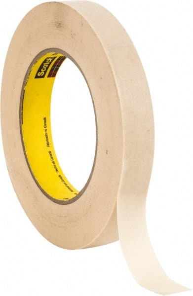 3M - 3/4" Wide x 60 Yd Long Tan Paper Masking Tape - Series 234, 5.9 mil Thick, 27 In/Lb Tensile Strength - Exact Tooling
