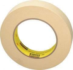 3M - 1" Wide x 60 Yd Long Tan Paper Masking Tape - Series 234, 5.9 mil Thick, 27 In/Lb Tensile Strength - Exact Tooling