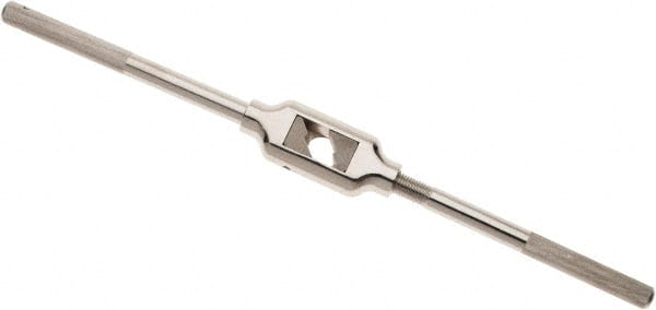 Irwin - 1/4 to 1" Tap Capacity, Straight Handle Tap Wrench - 18" Overall Length - Exact Tooling