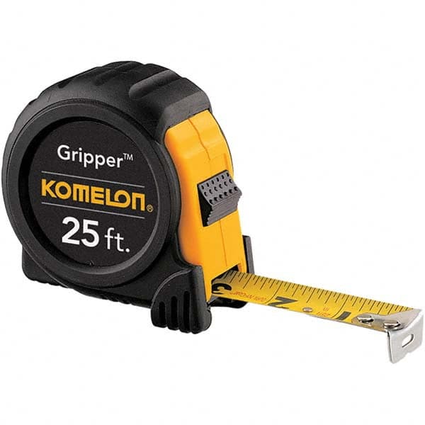 Komelon - 25' x 1" Yellow Blade Tape Measure - Exact Tooling